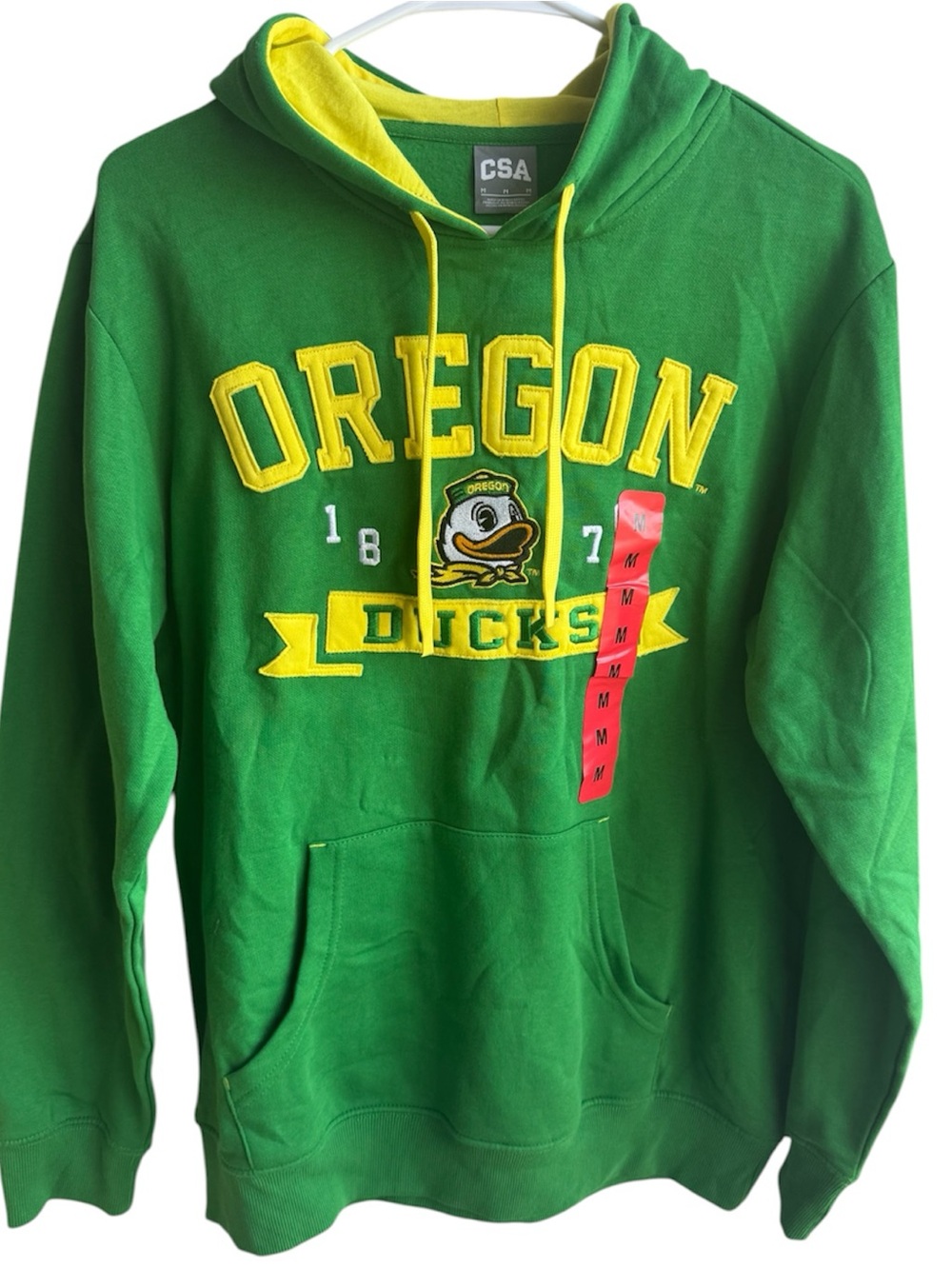 CSA Oregon Ducks Green & Yellow Pullover Hoodie